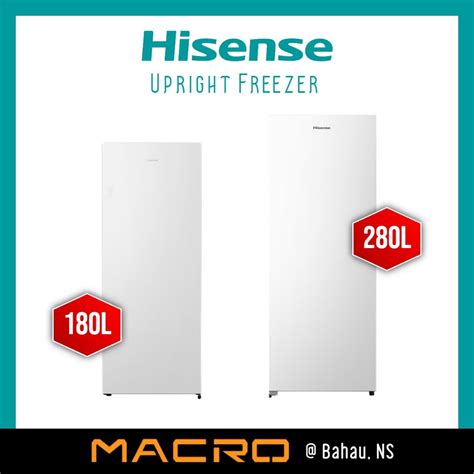 HISENSE Upright Freezer 180L 280L FV188N4AWN FV280N4AWNP Peti Beku