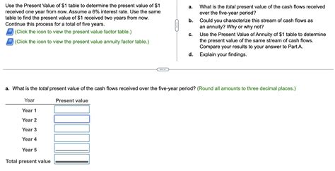 Use the Present Value of $1 ﻿table to determine the | Chegg.com