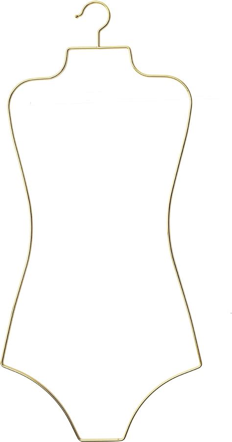Amazon Arekuaei Gold Wire Lingerie Hangers Body Shape Metal Display Bikini Swimwear Hanger