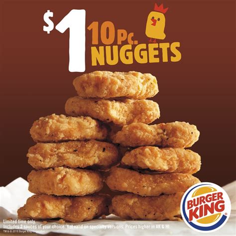 Burger King $1 Chicken Nuggets October 2018 | POPSUGAR Family