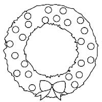 Wreath Template - Christmas Wreath Outlines to Print