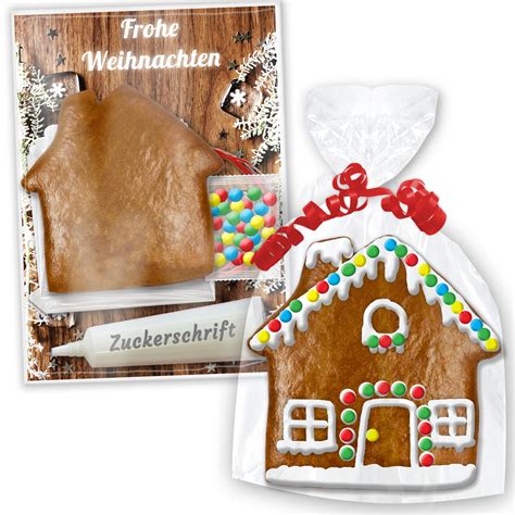 Lebkuchen Haus Bastelset Zum Verzieren Mit Anleitung Weihnachten