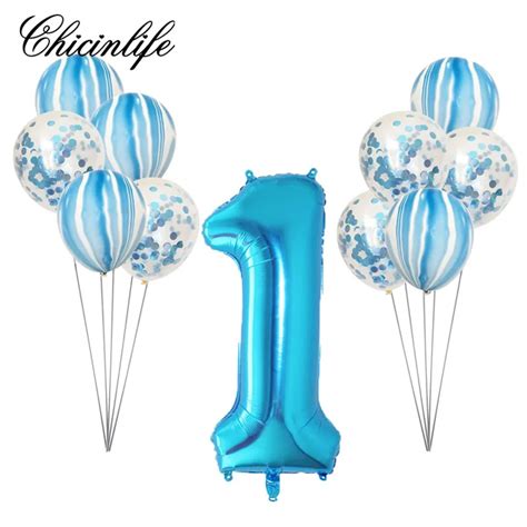 Aliexpress.com : Buy Chicinlife 1set First Birthday Boy/girl Party Balloons Happy Birthday ...