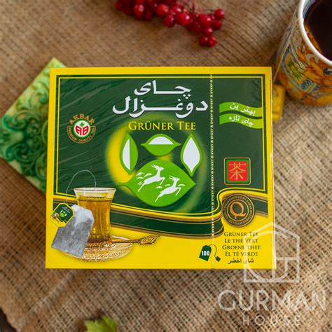 Купить Зеленый китайский чай Akbar Do Ghazal Tea 100 пакетиков в ...