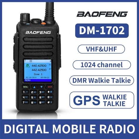 Original Baofeng DM 1702 Digital Walkie Talkie DMR Two Way Radio Dual