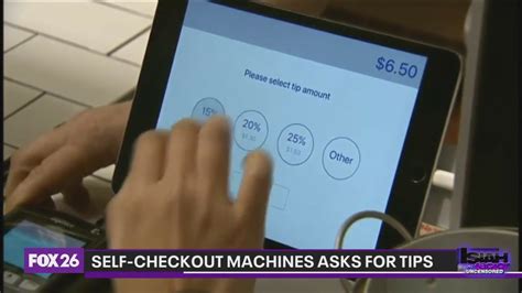 Self Checkout Machines Asks For Tips YouTube