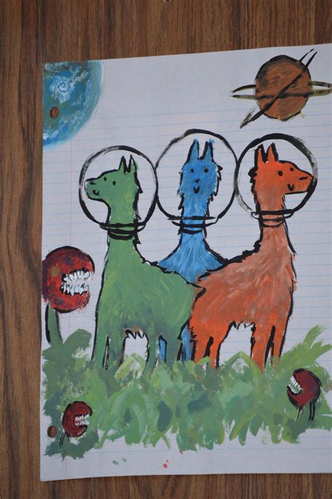 Llamas In Space By Raven Greylarke On Deviantart