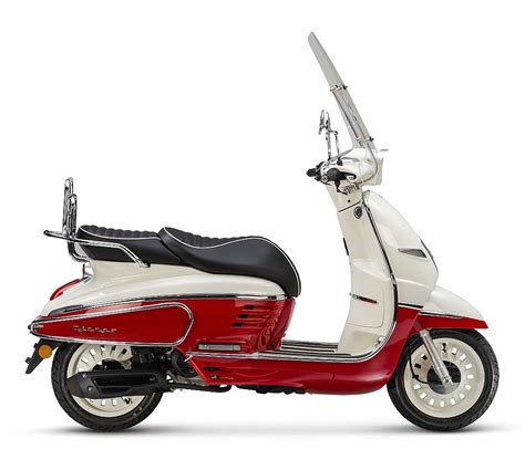 Peugeot Django Premium Milky White Red Scooter Kopen Bij Central Scooters