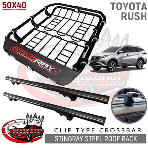 Toyota Rush 2019 2021 50x40 Stingray Atomic Steel Roof Rack Carrier Topload With Black Heavy