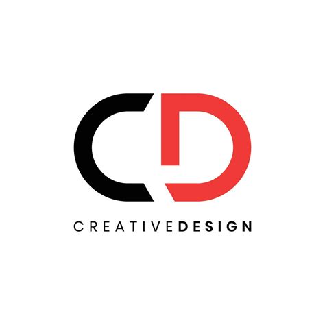 Creative modern letter CD logo design vector illustration 24054602