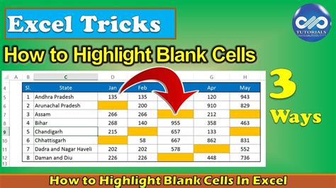 How To Highlight Blank Cells In Excel Use Of Conditional Formatting