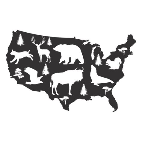 Usa Map Silhouette Vector Graphics Free Svg Images