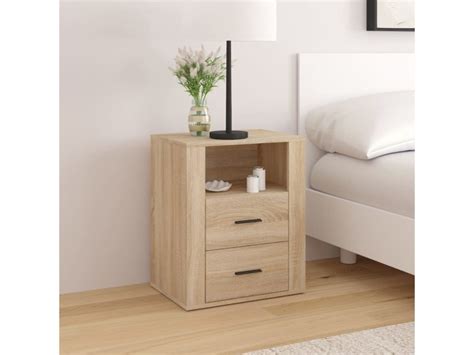 Table De Chevet Ch Ne Sonoma X X Cm Bois D Ing Nierie Conforama