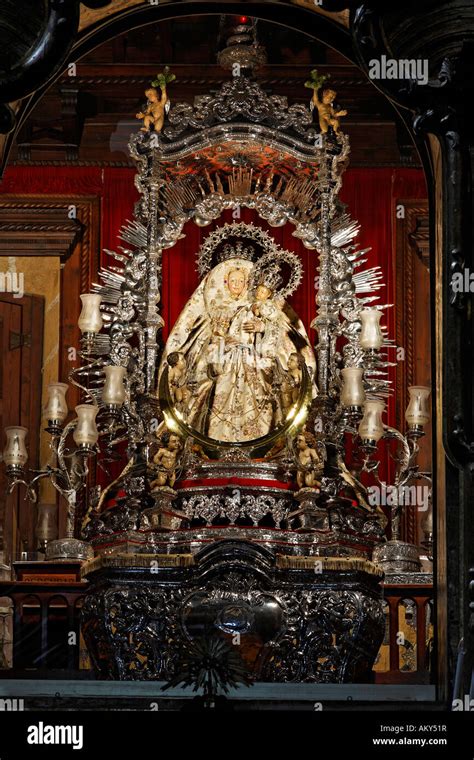 Teror Basilica De Nuestra Senora Del Pino Gran Canaria Spain Stock