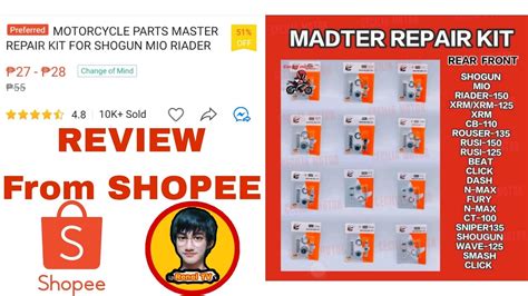 Brake Master Repair Kit Shogun Mio Raider Xrm Cb Rouser Rusi Beat Click