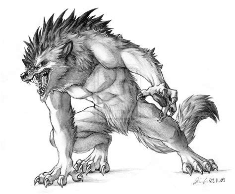 Werewolf (Characters) – Free Printable Coloring Pages