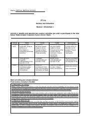 Fit Oa Module Worksheet Pdf Name Garcia Marcia Nicole Fit Oa