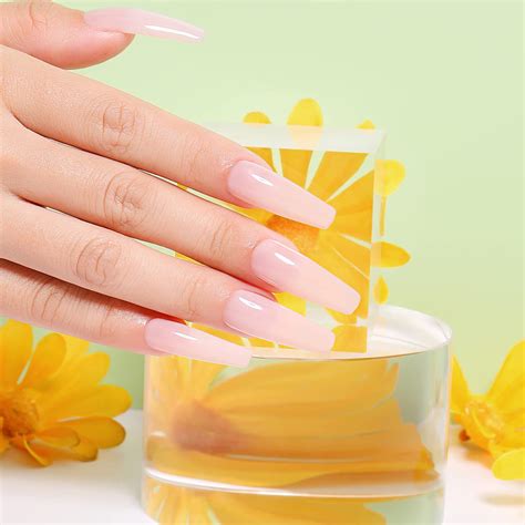 AIMEILI Esmalte de uñas de gel neutro Soak Off U V LED Nude Color translúcido fl oz