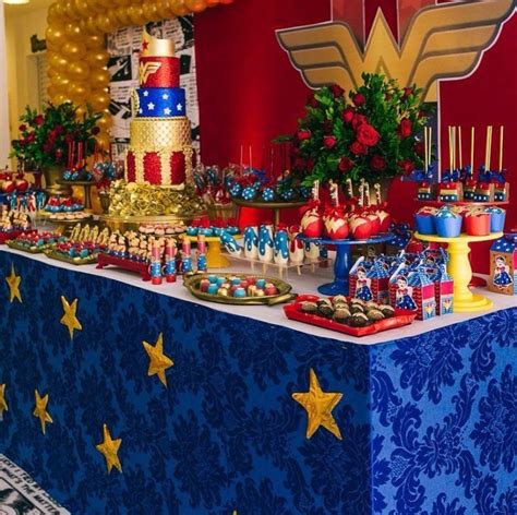 Wonder Woman Fiesta Tematica Batman Festa Mulher Maravilha Decoração Mulher Maravilha