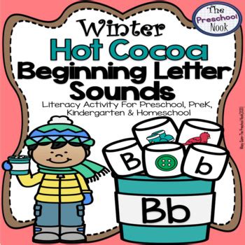 Winter Hot Cocoa Beginning Letter Sounds By The Preschool Nook TpT