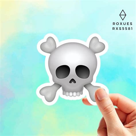 Pirate Skull Emoji Sticker Emoji Faces Cool Stickers | Etsy