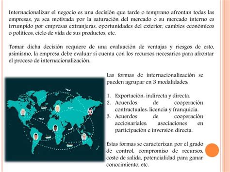 Formas De Internacionalizaci N De Las Empresas Ppt