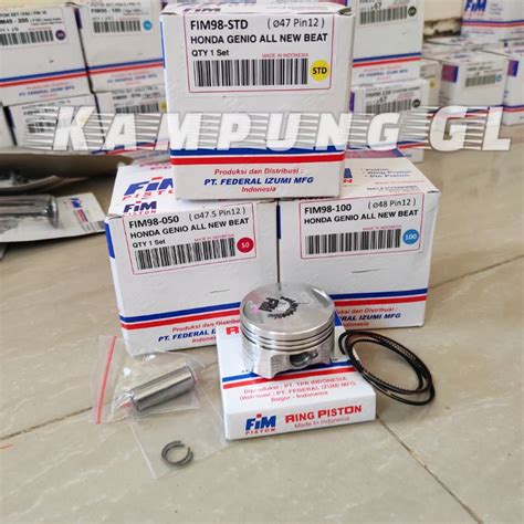 Jual Piston Kit FIM FIM98 Honda Genio K0J Pin 12 All New Beat ESP