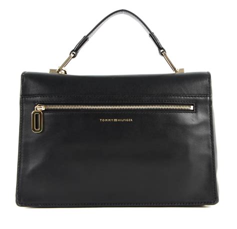 Tommy Hilfiger Satchel Black Buy Bags Purses Accessories Online