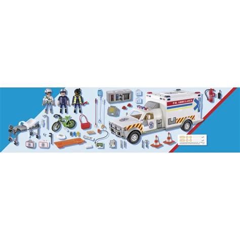 Playmobil City Action Les Secouristes Ambulance Avec