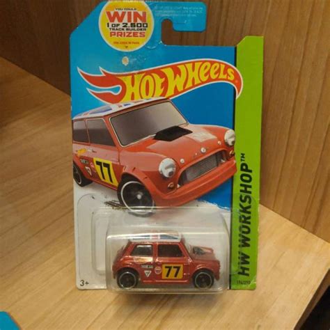 Jual HOT WHEELS MORRIS MINI MERAH TAMPO POP OFF BASE BESI HW WORKSHOP Di Seller HELOWWW SHOP