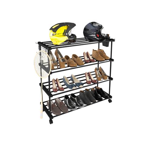 Mild Steel Powder Coated Shelf Sturdy Shoe Racks Free Standing At Rs