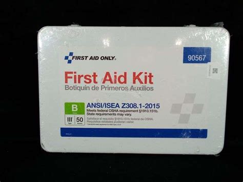 First Aid Only 90567 First Aid Kit 50 Person ANSI ISEA Z308 1 2015