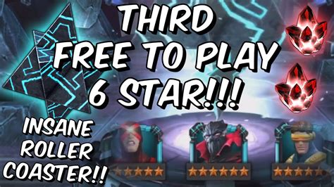 Insane Roller Coaster Third Free To Play 6 Star Crystal Opening Marvel Contest Of