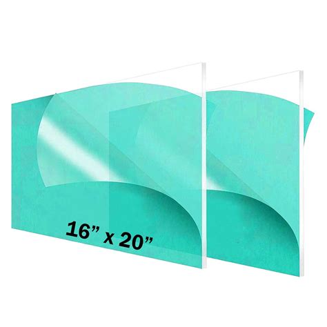 2 Pack 14 Thick Clear Acrylic Sheets 16 X 20 Pre Cut Plexiglass