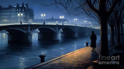 River Seine Digital Art by Fine Art Attic - Fine Art America