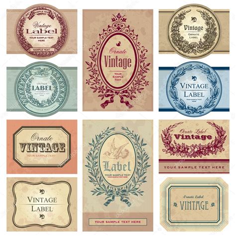 Vintage Labels Set Vector Stock Vector Image By Milalala 3526046