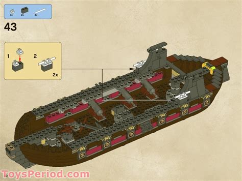 LEGO 4195 Queen Anne's Revenge Instructions and Parts List