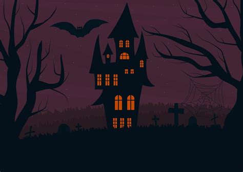 dark halloween postcard 12766959 Vector Art at Vecteezy