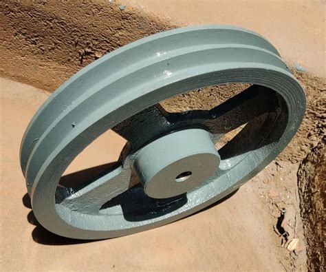 Cast Iron Motorized 12 Inch Double Groove V Belt Pulley For Machinery