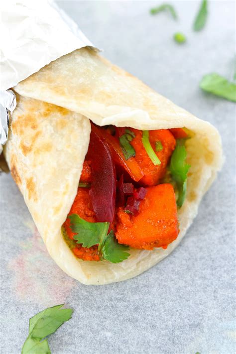 Paneer Tikka Kathi Rolls Spicy Indian Paneer Wraps That Spicy Chick