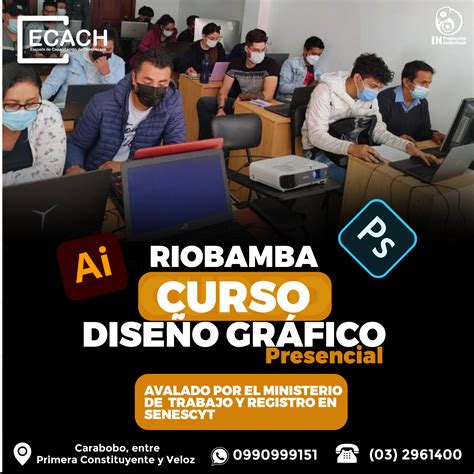 CURSO DE DISEÑO GRÁFICO PRESENCIAL RIOBAMBA ECACH