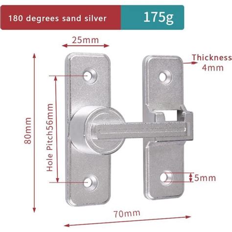 Verrou Serrure De Fermeture Porte Interieure Coulissante Boulon De