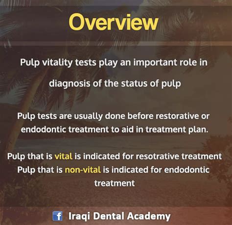 Endodontic Diagnosis Pulp Vitality Tests Ppt