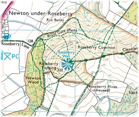 Roseberry_Topping_OS_Map - The Yorkshire Dad of 4