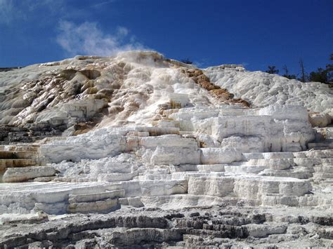 Mammoth Springs | Mammoth spring, Natural landmarks, Scenery