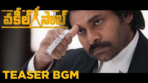 Vakeel Saab Teaser Bgm Pawan Kalyan Best Bgm S Youtube