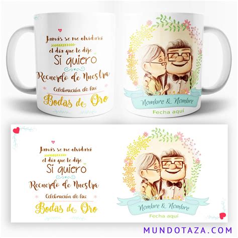 Taza Bodas De Oro Abuelos Up MundoTaza