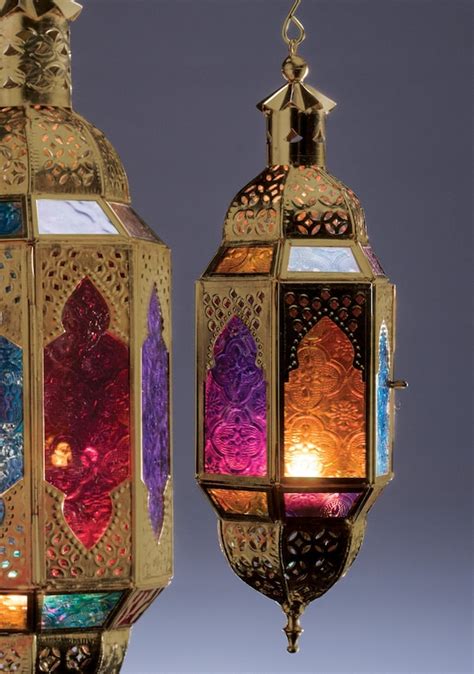 Hanging Moroccan Lantern Ethical Tea Light Holder Gold Etsy