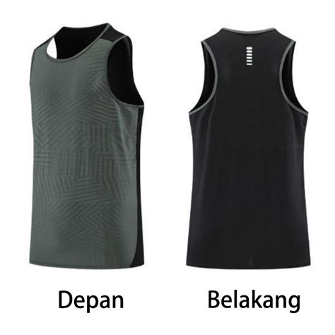 Jual KAMB Kaos Singlet Pria Gym Olahraga Running Shopee Indonesia