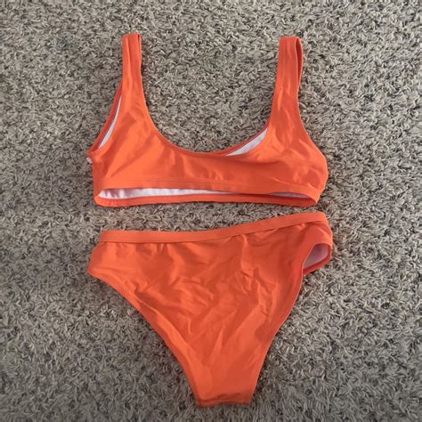 Orange Bikini Set From Zaful Size M Fits Like Depop